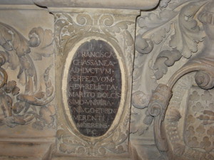 Inscriptions du tombeau de Montaigne