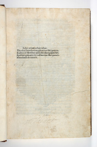 Feuillet a1 recto - (c) Chapin Library, Williams College